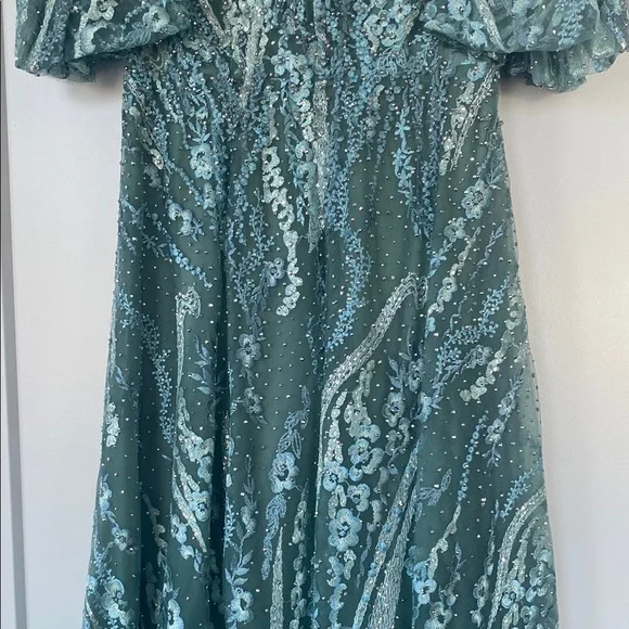Mac Duggal Lace Women Dress in Teal